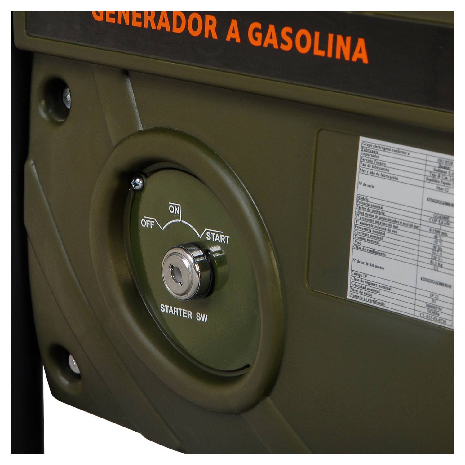 Generador eléctrico a gasolina 6000W